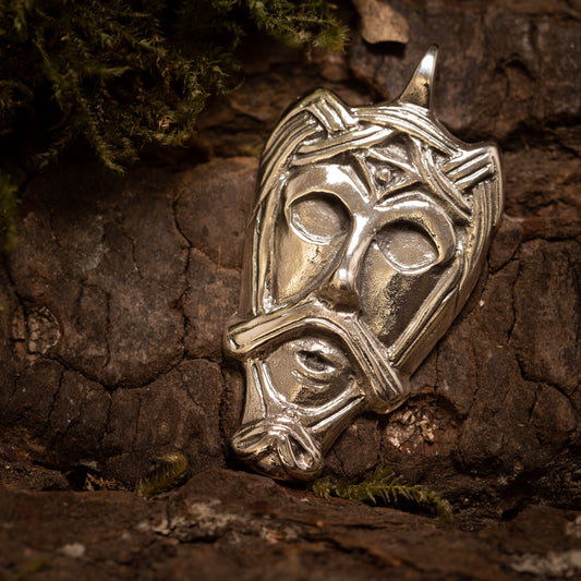 Mask Pendant 925s Sterling Silver