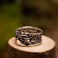 Load image into Gallery viewer, Silver ring Laced 925s Silver