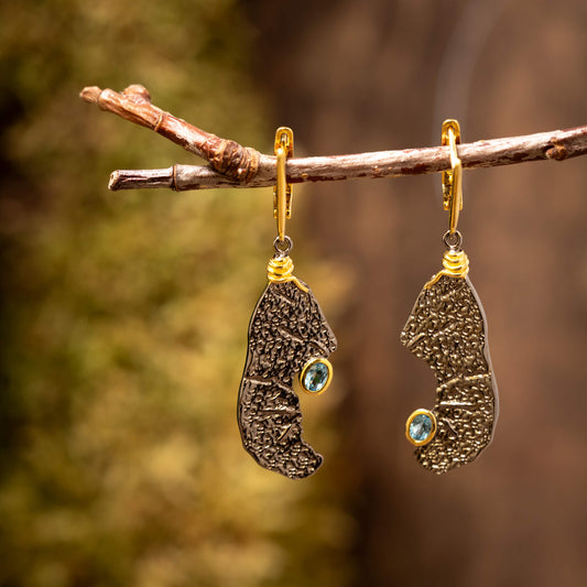 Drop Earrings Noxara 925s Silver