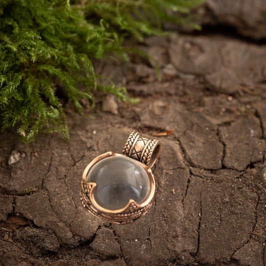 Pendant Gotland crystal Small Bronze