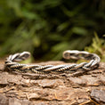 Load image into Gallery viewer, Bracelet Bangle Twined 925s Silver
