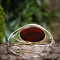 Load image into Gallery viewer, Bracelet Bangle Amber Morwyn 925s Silver
