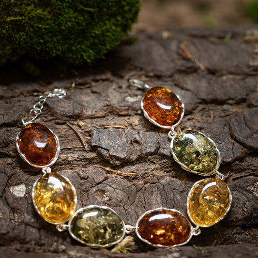 Bracelet Amber Elara 925s Silver