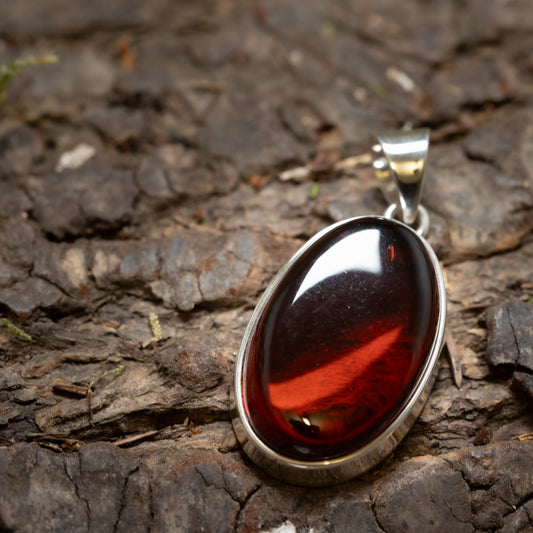 Pendant Amber Runa 925s Silver