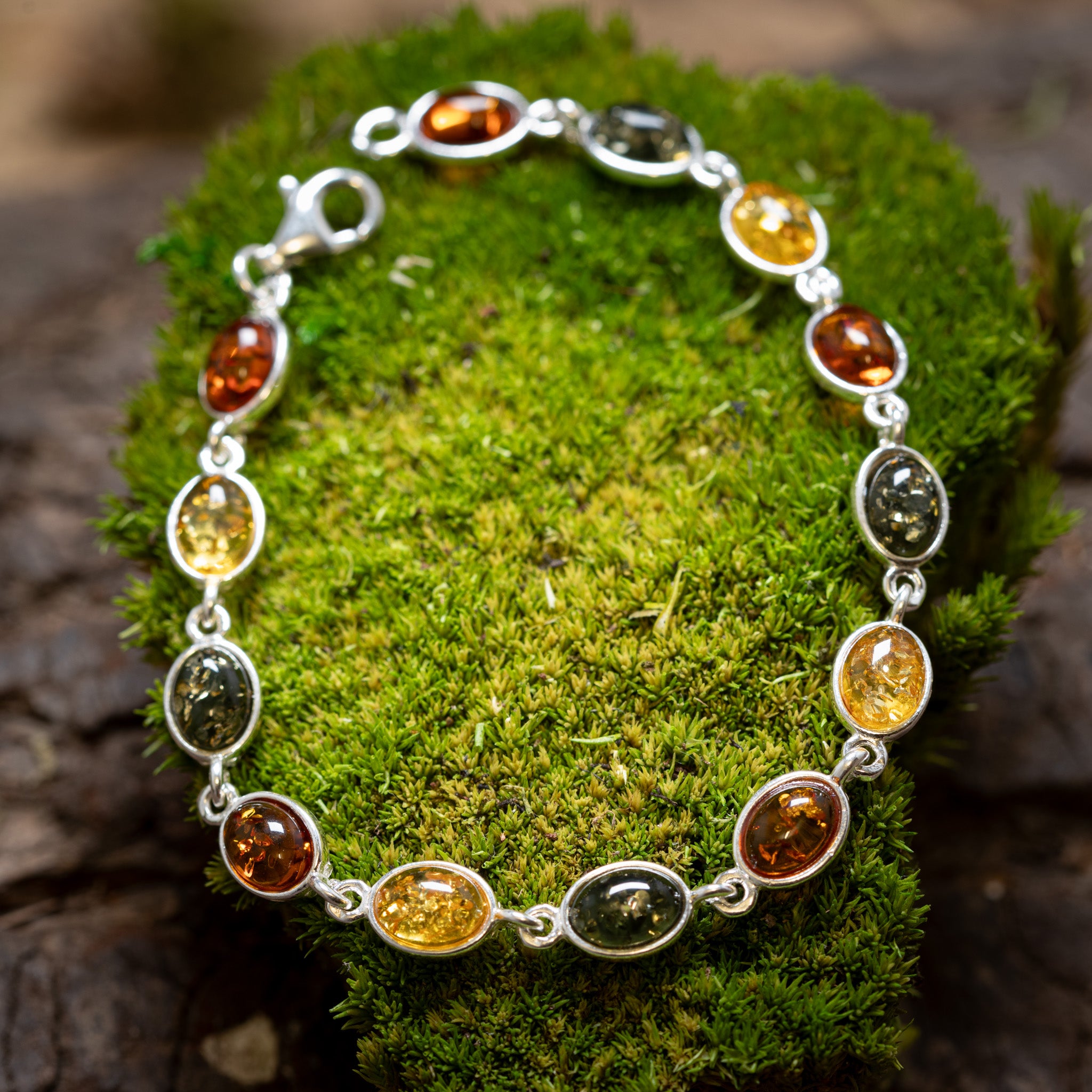 Bracelet Amber Lina 925s Silver