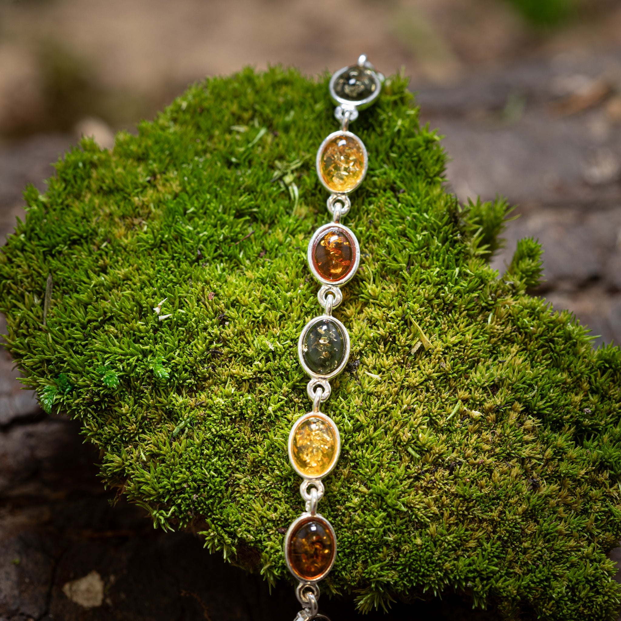 Bracelet Amber Lina 925s Silver