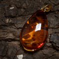 Load image into Gallery viewer, Solia Amber Pendant 925s Silver
