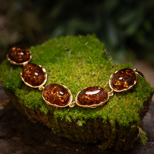 Bracelet Amber Vala 925s Silver