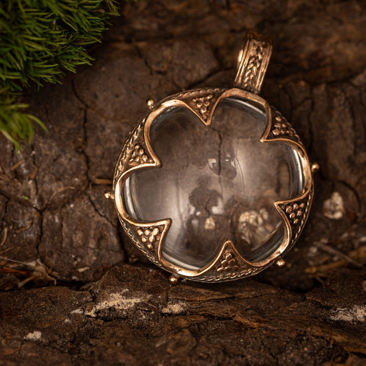 Nordic Shield Pendant Bronze – image 1