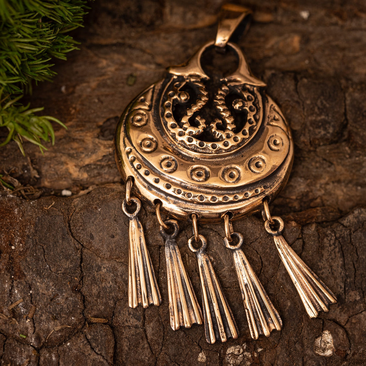 Nordic Amulet with Pendant Bronze – Image 1
