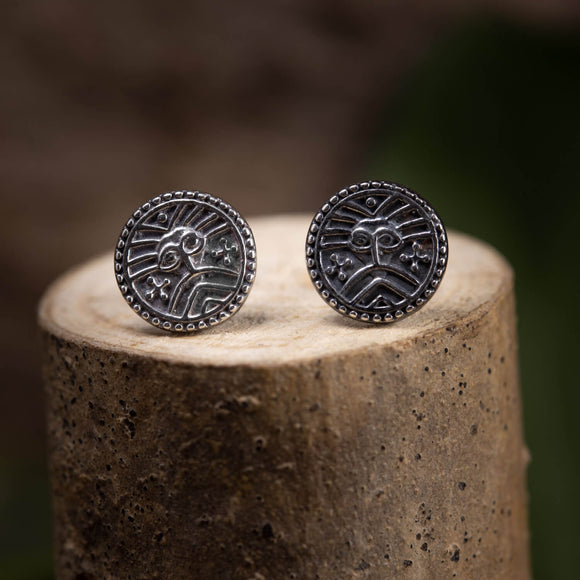 Earrings Ribe Coin 925s Silver