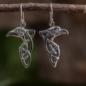 Hanging earrings Hugin / Munin 925s Silver
