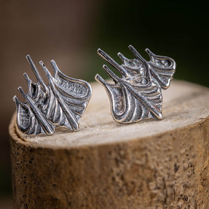 Earrings Viking ships 925s Silver