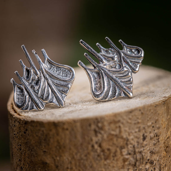 Earrings Viking ships 925s Silver