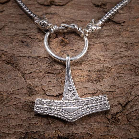 Thorshammer Romersdal Pendant 925s Sterling Silver with Fenris chain 