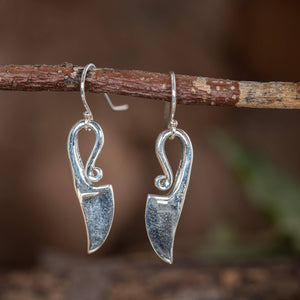 Dangle earrings Women's Knife 925s Silver