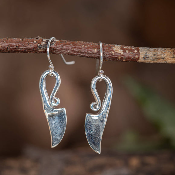 Dangle earrings Women's Knife 925s Silver