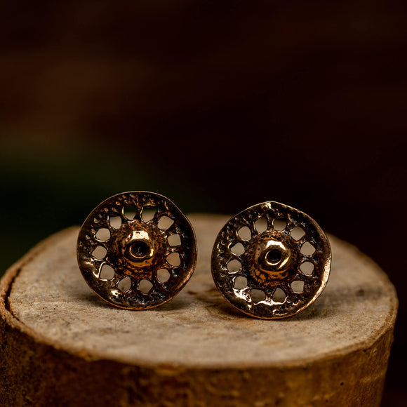 Earrings Sunwheel Bronze 