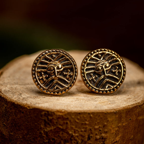 Earrings Ribe Coin Bronze