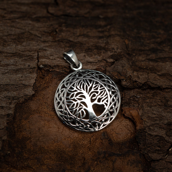 Yggdrasil Tree of Life Pendants Withra 925s Silver