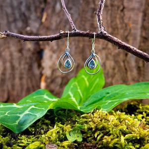 Hanging Earrings Droplets 925s Silver
