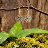 Hanging Earrings Flower 925s Silver