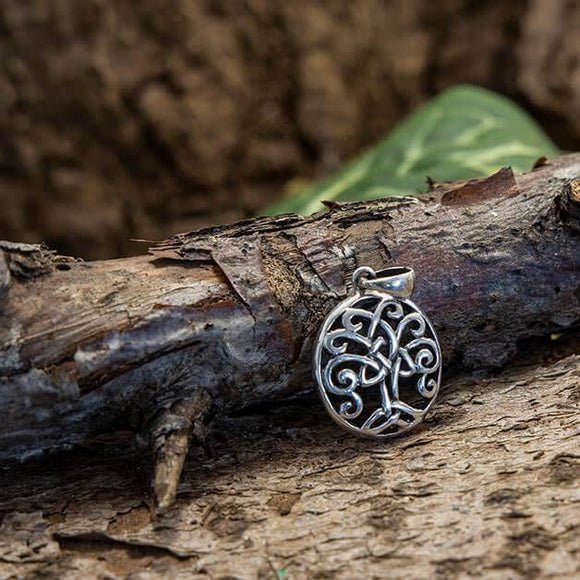 Yggdrasil Tree of Life Pendants Knot 925s Silver