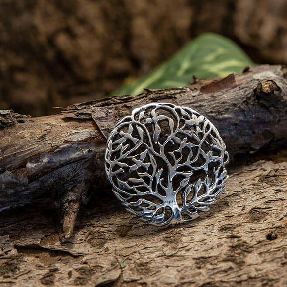Yggdrasil Tree of Life Pendant Wild 925s Silver