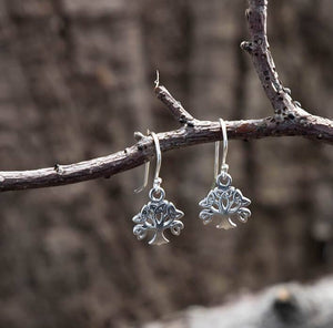 Hanging Earrings Yggdrasil The Tree of Life 925s Silver
