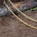Necklace Anchor Chain Gold Plated 925s Silver 3mm