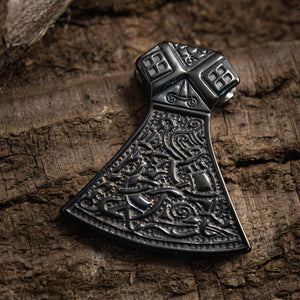 Viking ax Pendant Black Steel