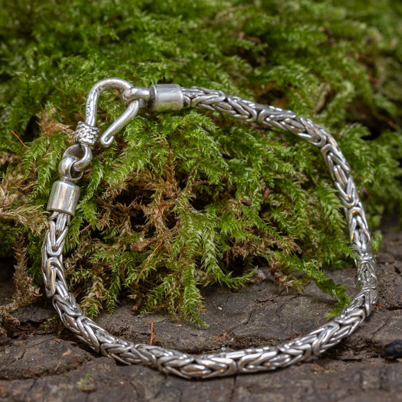 Bracelet ByKila King chain 3mm 925s Silver