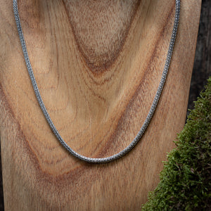 Necklace ByKila Herringbone 3mm 925s Silver