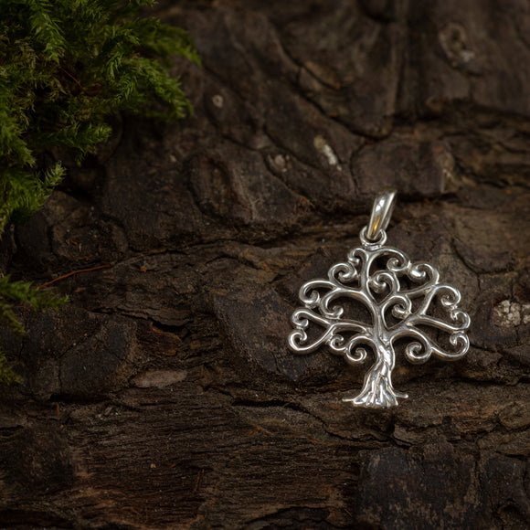 Yggdrasil Tree of Life Freigl Pendant 925s Silver