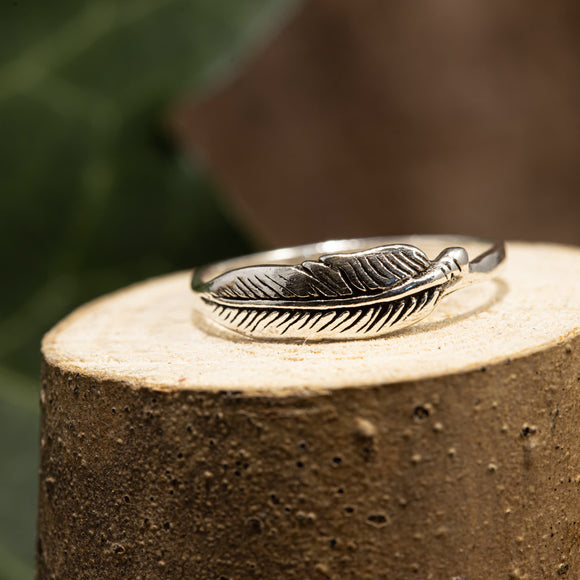 Feather Silver Ring 925s Silver