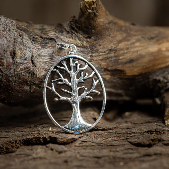 Yggdrasil Tree of Life Pendants Wringed 925s Silver