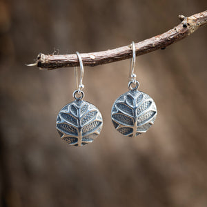Hanging Earrings Yggdrasil Tree of Life Trial 925s Silver