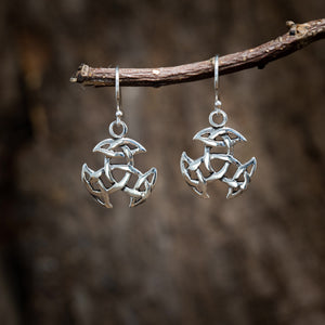 Hanging Earrings Cosmic Wheels 925s Silver