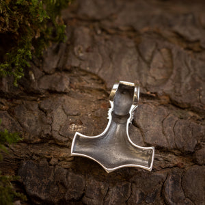 Thor's Hammer Pendant 925s Sterling silver Jörmungandr