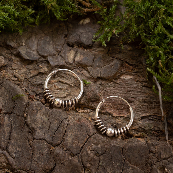 Earrings Friez 925s Silver Creoles