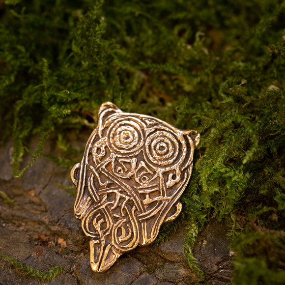 Brooch Owl Clasp Bronze 