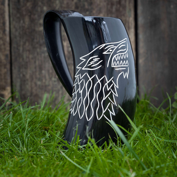 Viking mug Wolf Horn (600-800ml)