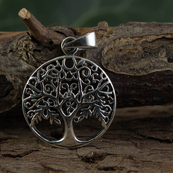 Yggdrasil Tree of Life Pendant Sanz 925s Silver