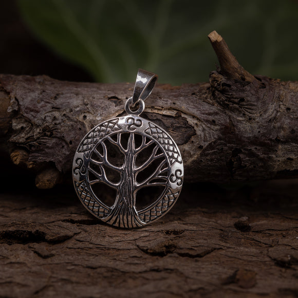 Yggdrasil Tree of Life Pendants Withra 925s Silver