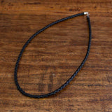 Leather necklace Braid